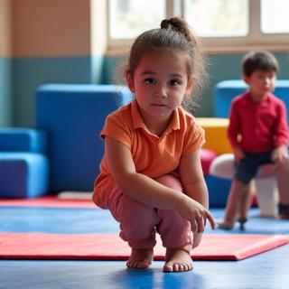 Kids gymnastics class